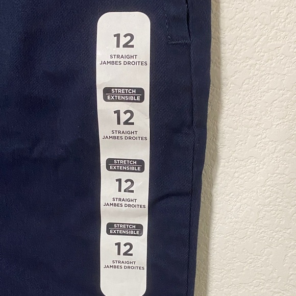 Children’s Place Boys Stretch Chino Navy Pants - Picture 2 of 7